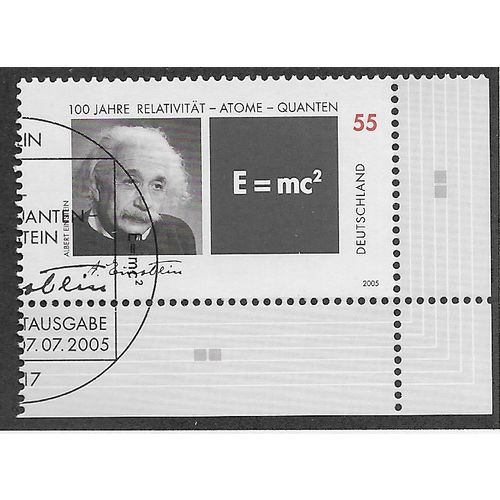 GER 2005 55c 'EINSTEIN' (CORNER MARGIN) FINE USED (EBID57-071b)