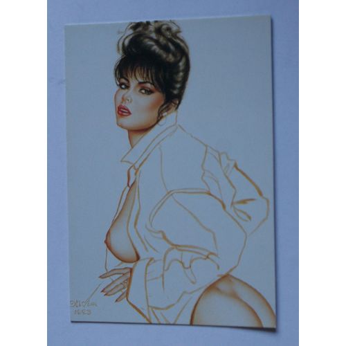 Olivia 3 Ladies, Leather & Lace Base trading card # 6 (A) 1994, Comic Images