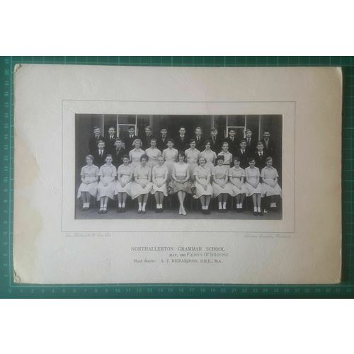(X985) Northallerton Grammar School May 1961 - B&W Photograph (Tatty Mount)