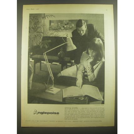 1967 Anglepoise Lamp Ad - Sitting pretty