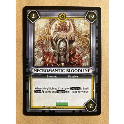 Warhammer, Age of Sigmar CCG: Champions # 249 Necromantic Bloodline (A) 2018