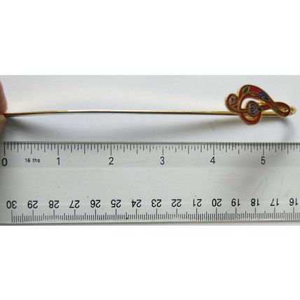 Metal bookmark - treble clef symbol