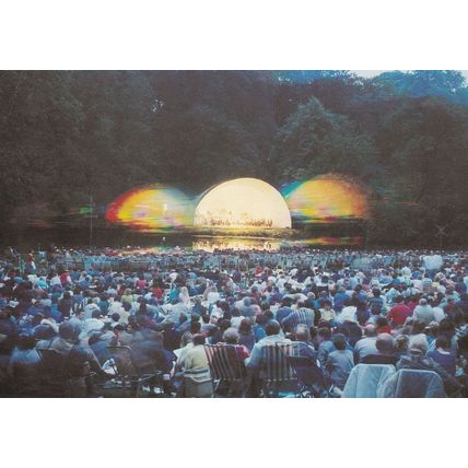 Kenwood House Concert Bowl at Night Laser Show Postcard