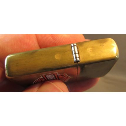 HARLEY DAVIDSON BRASS ZIPPO MOTORCYCLE LOGO LIGHTER 2001