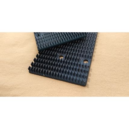 Low Profile Blue Anodized Aluminum Heat Sinks, Lot of 2 pcs, 117x56mm