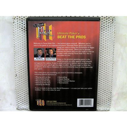 The Ultimate Poker Company: Beat The Pros (DVD, 2004) Texas Hold'em