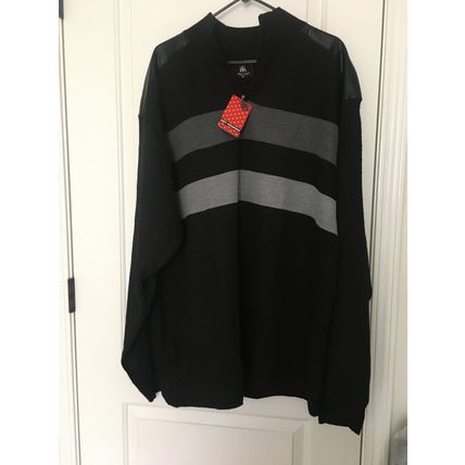 Red Ape Striped Sweater Sweater 1/4 Zip Men’s Big & Tall Size 5XL