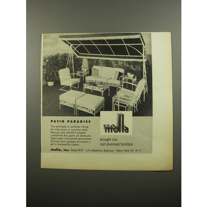 1955 Molla Furniture Advertisement - Patio Paradise