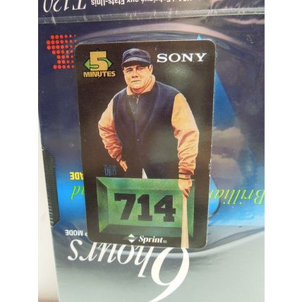 Babe Ruth SPRINT Card #3 714 SONY T-120 Premium Sealed VHS Tape MINT