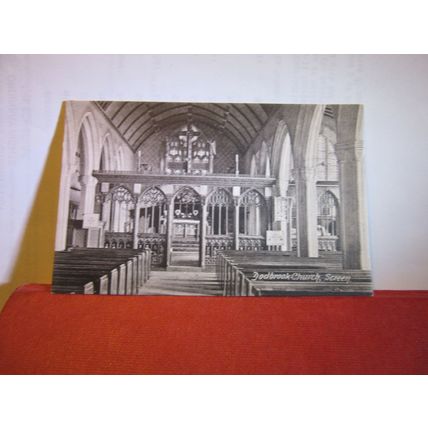 SCREEN, DODBROOKE CHURCH, DEVON unused vintage postcard =