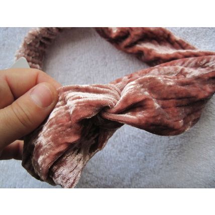 Scunci Soft Dusty Rose Pink Wide Velvet Fabric Headband Headwrap Hair Head Band