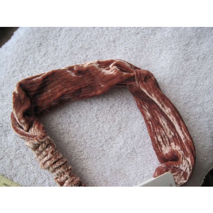Scunci Soft Dusty Rose Pink Wide Velvet Fabric Headband Headwrap Hair Head Band