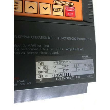 FUJI ELECTRIC FVR008K7S-2UX CONTROL,FUJI FVR008K7S-2UX,FUJI FVR K7S,SO