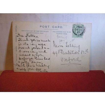 KNARESBORO CASTLE, KNARESBOROUGH, YORKSHIRE used antique postcard 1905 pm =