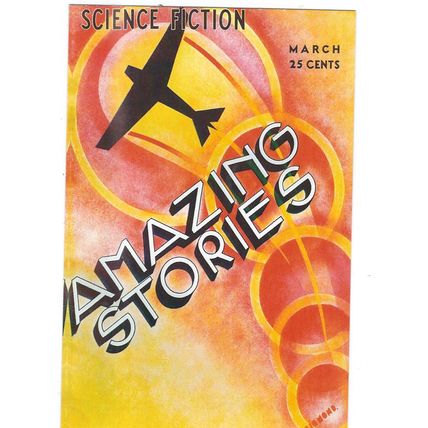AMERICAN COMIC FRONT ARWORK AMAZING STORIES PUBL IN UK CARD NO 10199764