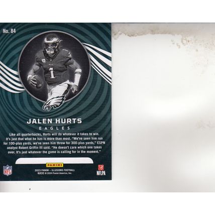 JALEN HURTS 2023 AUTOGRAPHED PHILADELPHIA EAGLES ALL-PRO SUPER BOWL QUARTERBACK