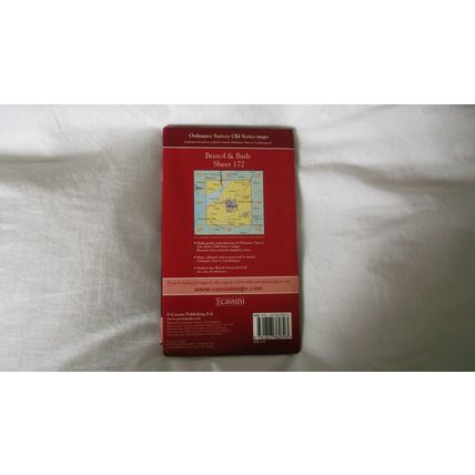 Cassini Historical Map 'old' Series "Bristol & Bath" Matches OS sheet 172