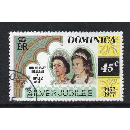 Dominica - 1977 - 45c Queen Elizabeth II Silver Jubilee (Perf 14), Used