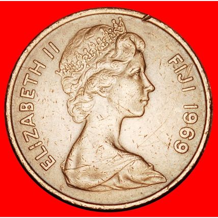 Ⰶ GREAT BRITAIN (1969-1985): FIJI ★ 2 CENTS 1969! PALM FAN!★LOW START★NO RESERVE