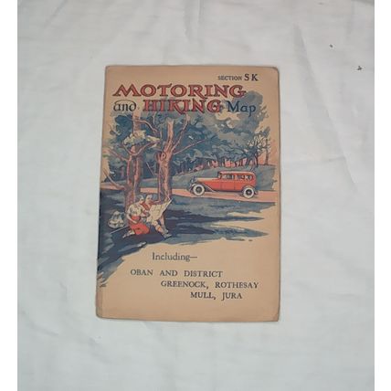 Vintage Motoring and Hiking Map SK - Scottish Islands