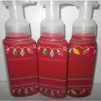 3 Bath & Body Works Hand Soap Gentle Foaming sweater label Winter Candy Apple
