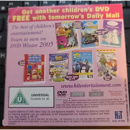 Angelina Ballerina DVD Promo The Daily Mail Childrens 2 Episodes Kids