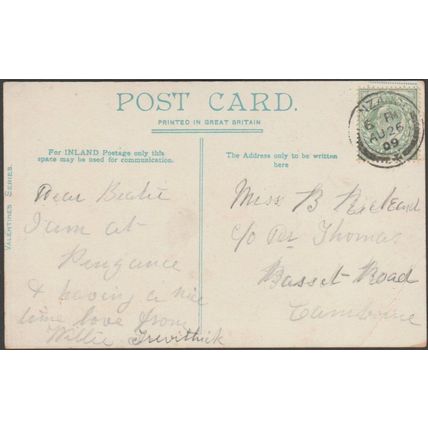 First and Last House, Land's End, Cornwall, 1909 - Valentine's Postcard