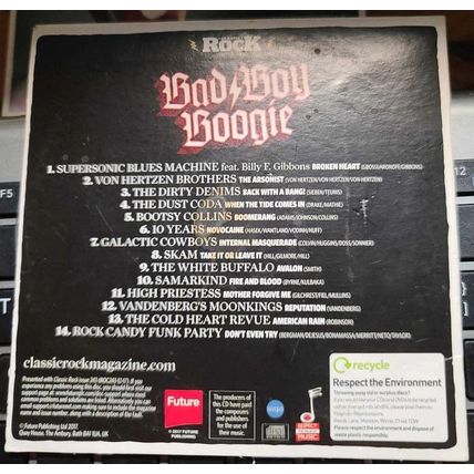 Bad Boy Boogie Classic Rock Promo CD 2017 Von Hertzen Bootsy Galactic Skam Buffa