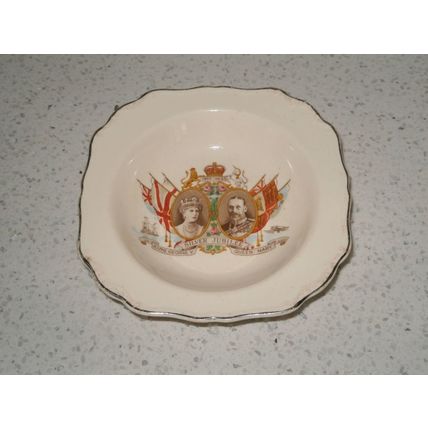 J & G Meakin SOL bowl - Silver Jubilee Of King George V & Queen Mary 1910 - 1935
