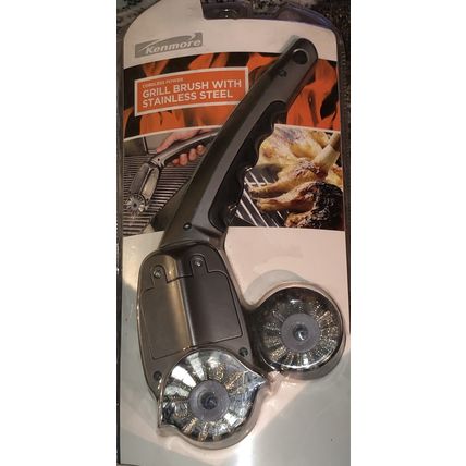 Sears Kenmore Cordless Power Grill Brush With Stainless Steel