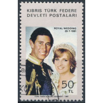 Royal Wedding - Northern Cyprus 1981 - FH - MiNr 109