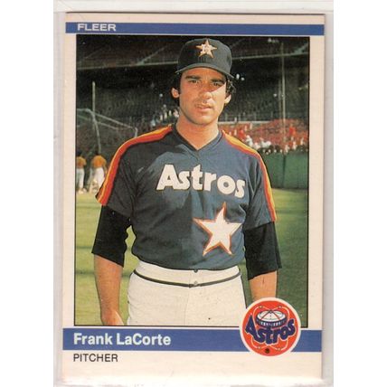 1984 Fleer baseball card #230 Frank LaCorte - Astros
