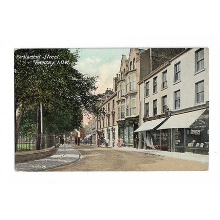 Parliament Street, Ramsey, Isle Of Man, Postcard.