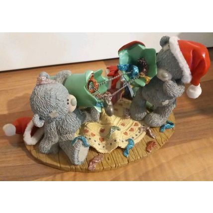 Me To You figurine, Teddy Bear Christmas Cracker. Limited Edition Ornament Boxed