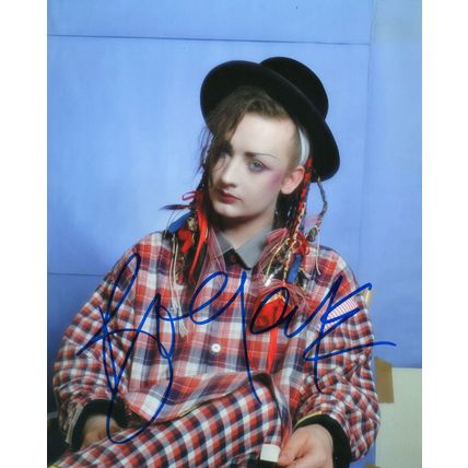 Autographed Boy George 8 x 10 Photo Signed