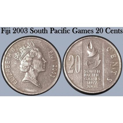 FIJI 2003 South Pacific Games SUVA - 20c Coin - Circulated