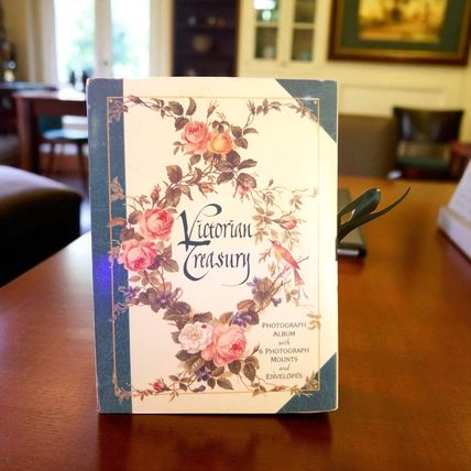 Victorian Treasury Photograph Album with Photo Mounts & Envelopes
