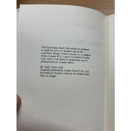 1968 "GREAT MASTERS OF SCOTTISH FOOTBALL" H TAYLOR SPORTSMAN CLUB HB BOOK (P3)