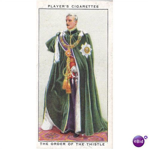 Players Coronation Series Ceremonial Dress No. 22 The Order Of The Thistle