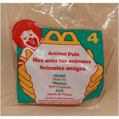 1997 McDonalds Animal Pals #4 Moose Mint in Package