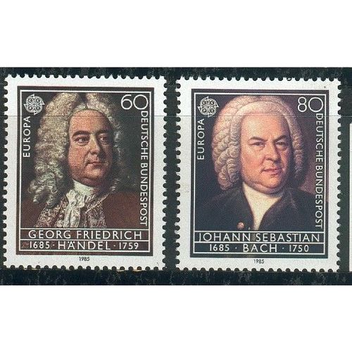 Germany 1985 - SG2096-97 - Europa - Composers - 300th Birth Anniv (unused)