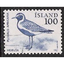 Mi 568: 100 (a.) ultramarine Definitive: Golden Plover (Pluvialis apricaria).