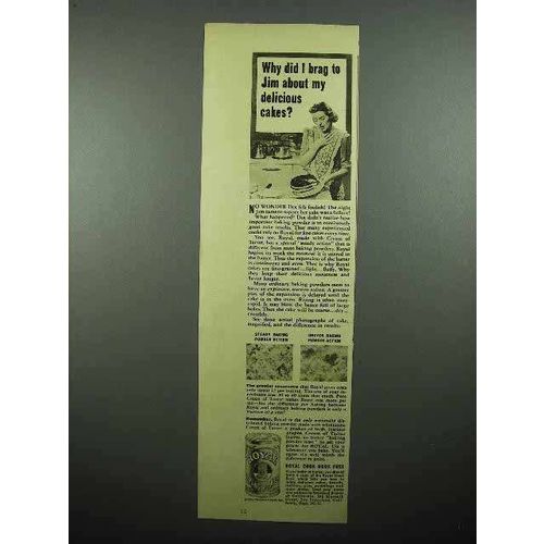1940 Royal Baking Powder Ad - Brag About My Cakes