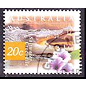 Australia 1997 Animal 20c Used Stamp. Crocodile