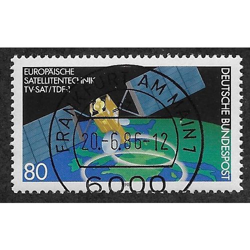GER 1986 80pf 'EUROPEAN SATELLITE' FINE USED (EBID54-488)