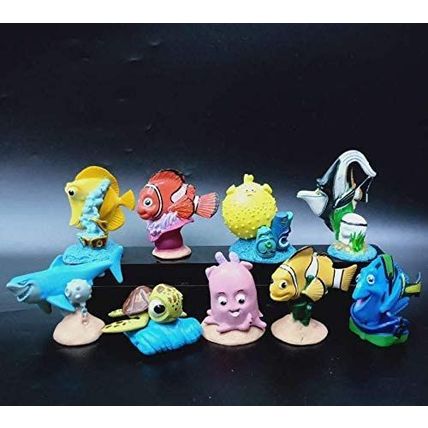 DGBJ Children 9pcs Finding Nemo Cake Topper Kids Play Action Figure Figurine Par