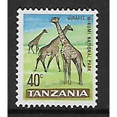 TANZANIA 1965 40c GIRAFFES SG 133 M MINT