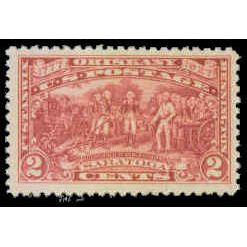 644 2c Burgoyne Surrender Very Fine MNH G0003