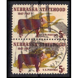 Used 1328 5c Nebraska (2) Brooklyn, NY. E0964