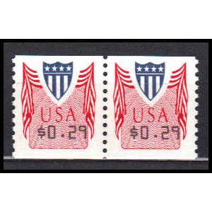 CVP32 29c Shield Very Fine MNH Pair CA0690